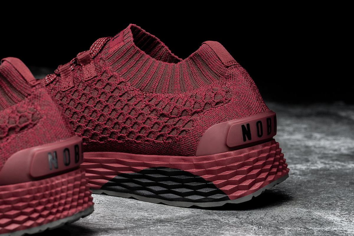 Nobull Knit Runner Women's Running Shoes Red | Australia (EF2108)